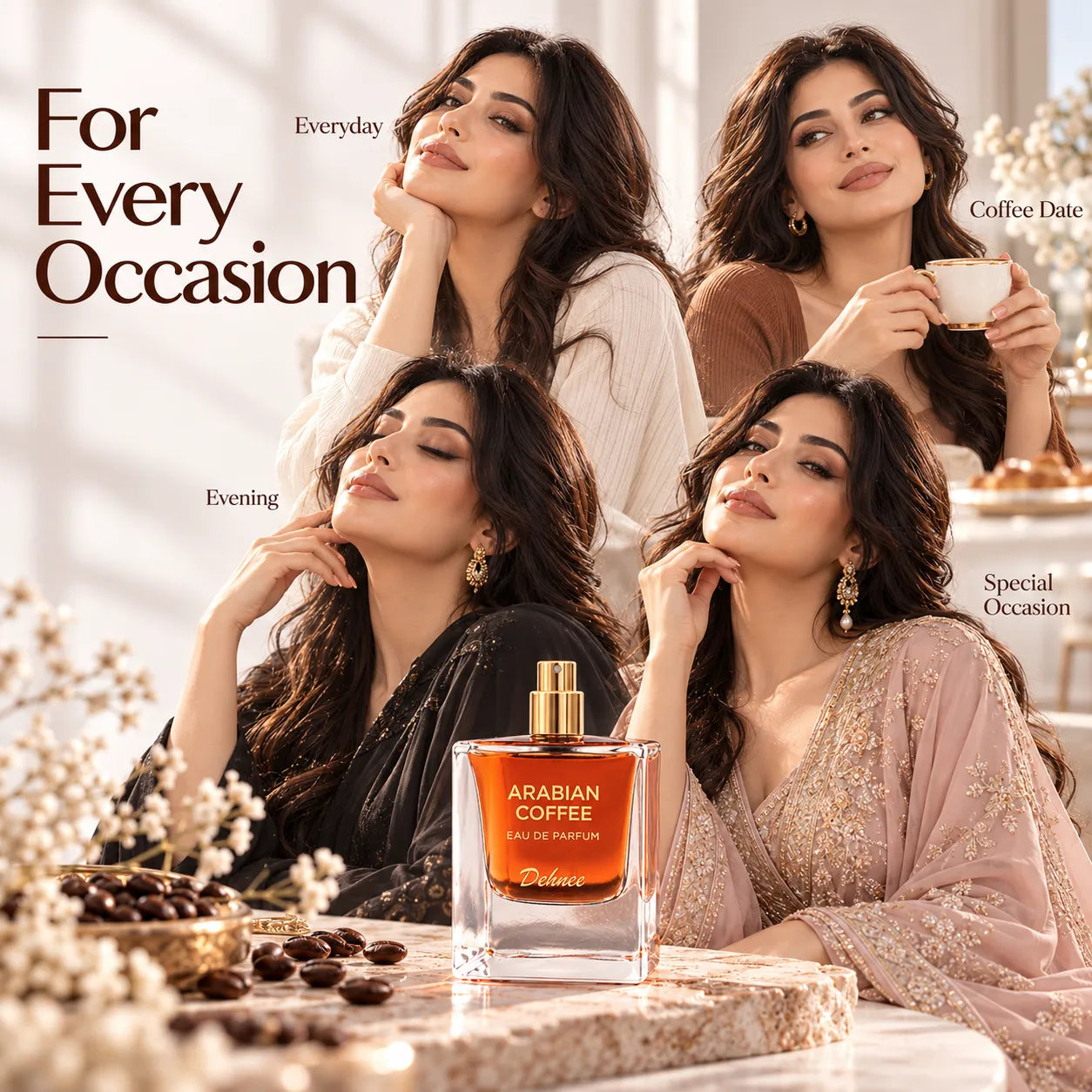 Arabian Coffee Eau de Parfum 65ml – Luxury Unisex Long-Lasting Oriental Coffee Fragrance with Warm & Rich Aromatic Notes
