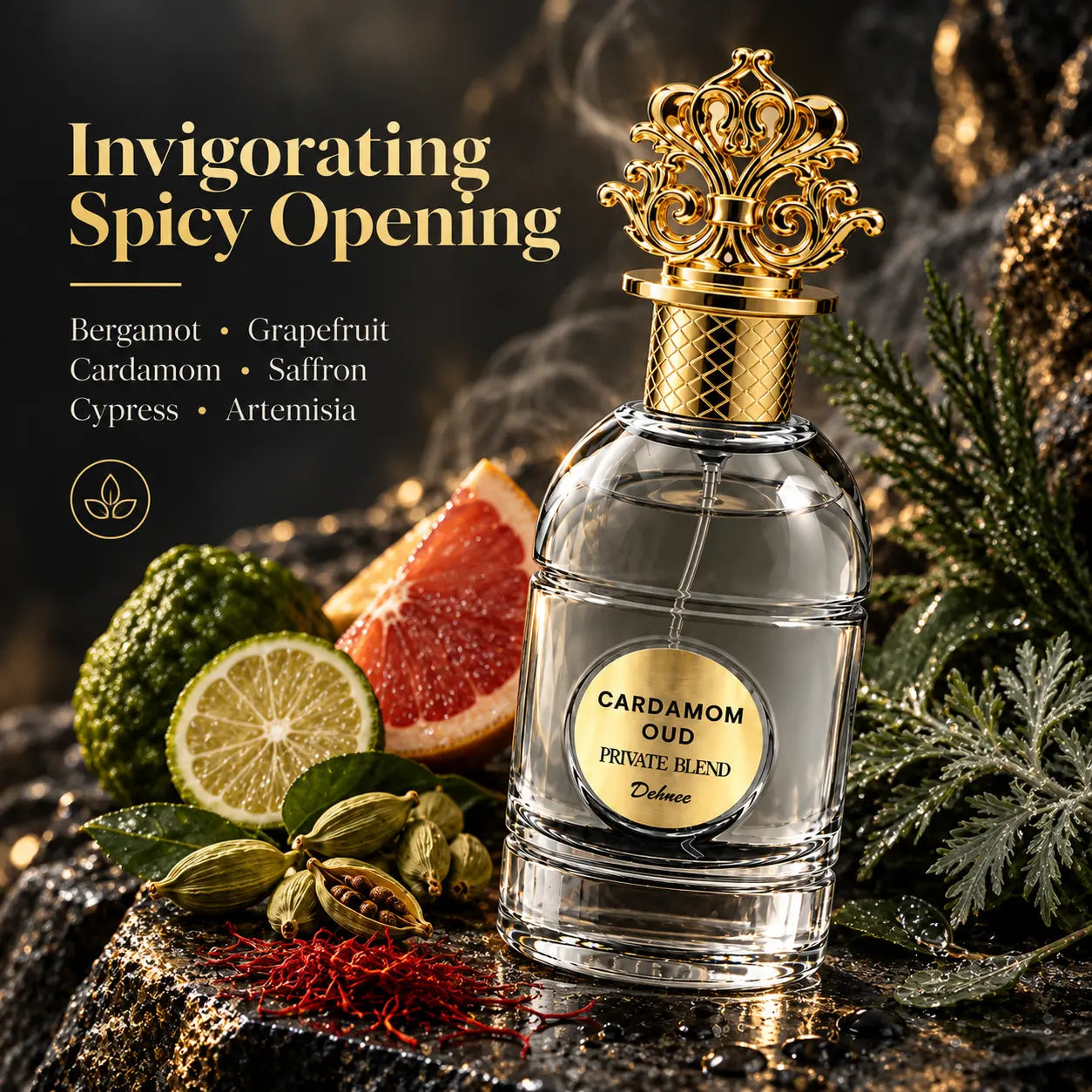 Cardamom Oud  Eau de Parfum 80ml – Luxury Spiced Oud Fragrance | Rich, Warm & Sophisticated Scent