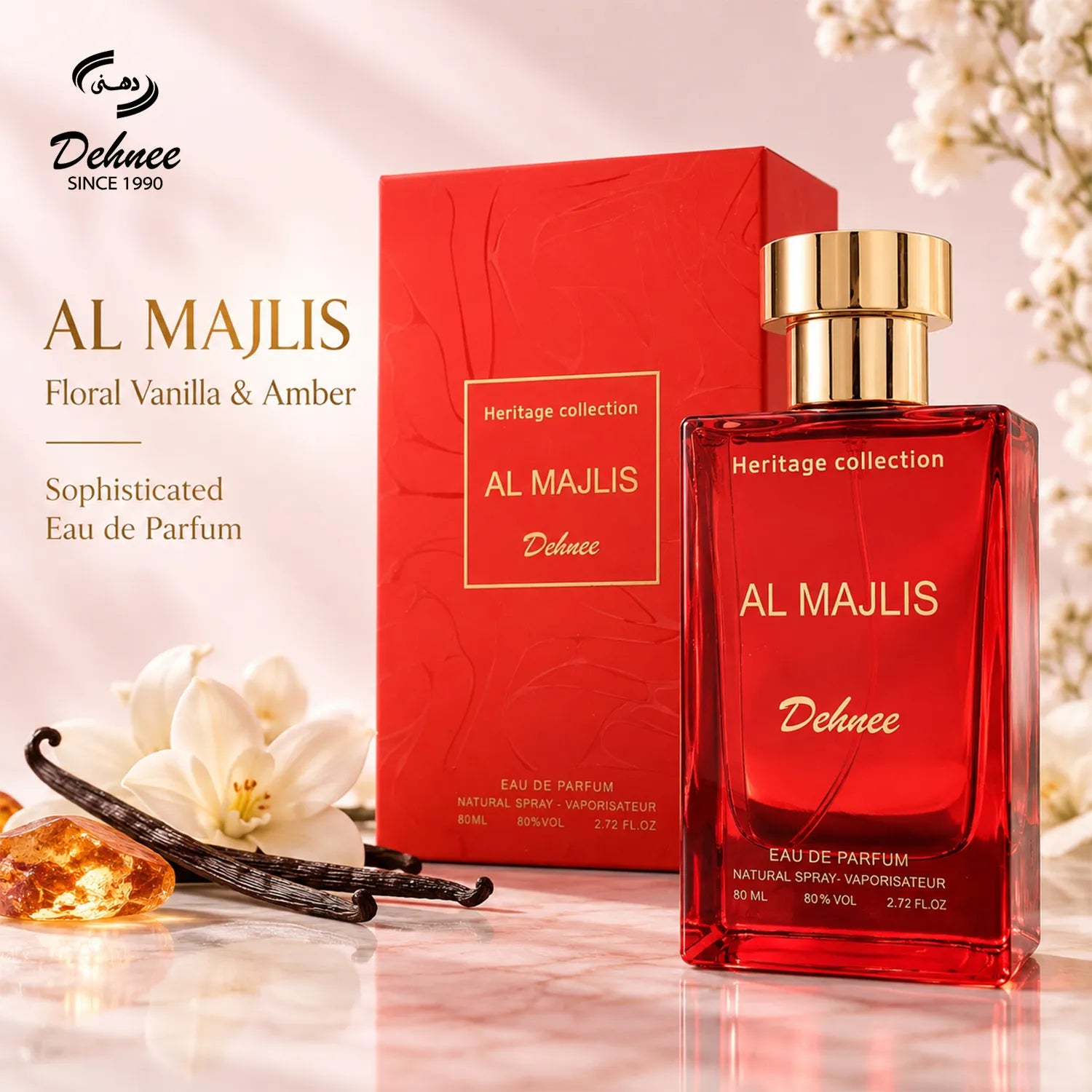 Al Majlis – Floral Vanilla & Amber Eau de Parfum