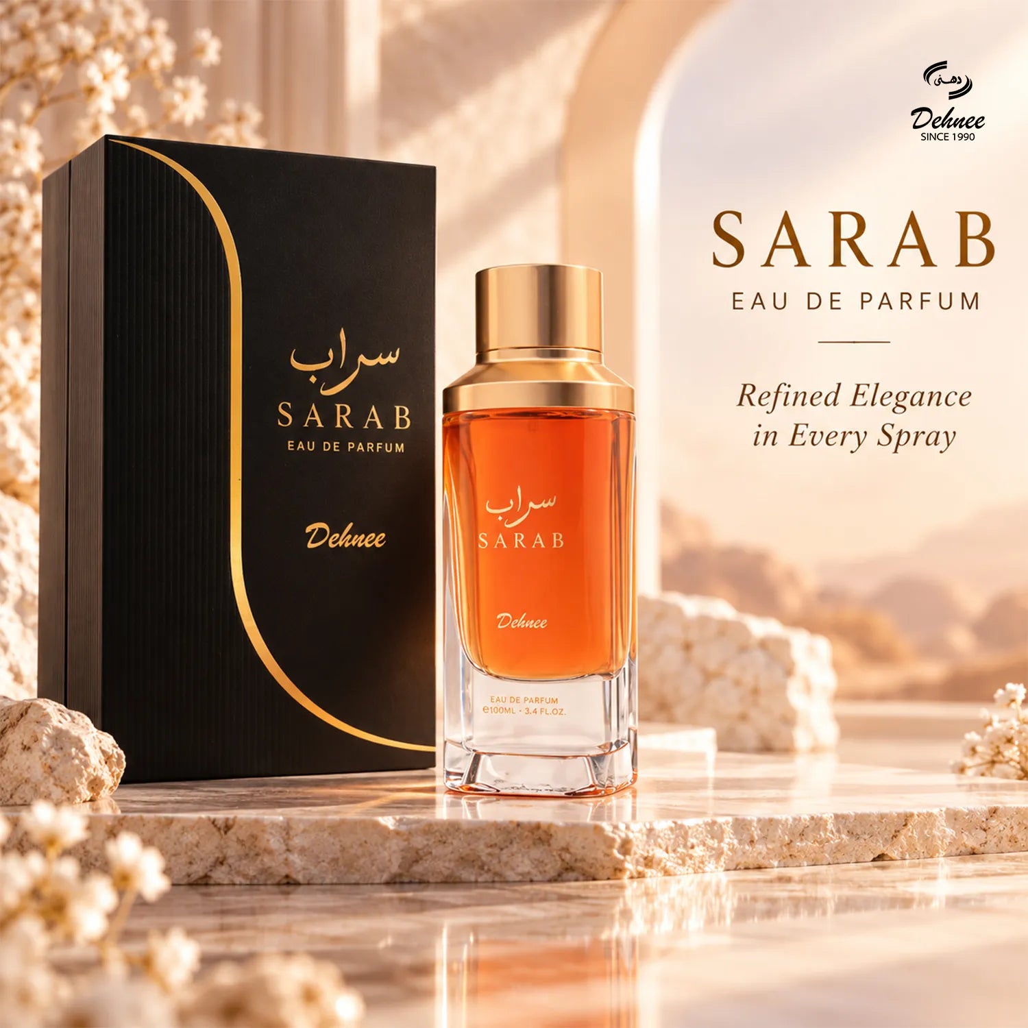 SARAB Eau de Parfum 100ml – Refined Unisex Warm Floral & Musky Fragrance