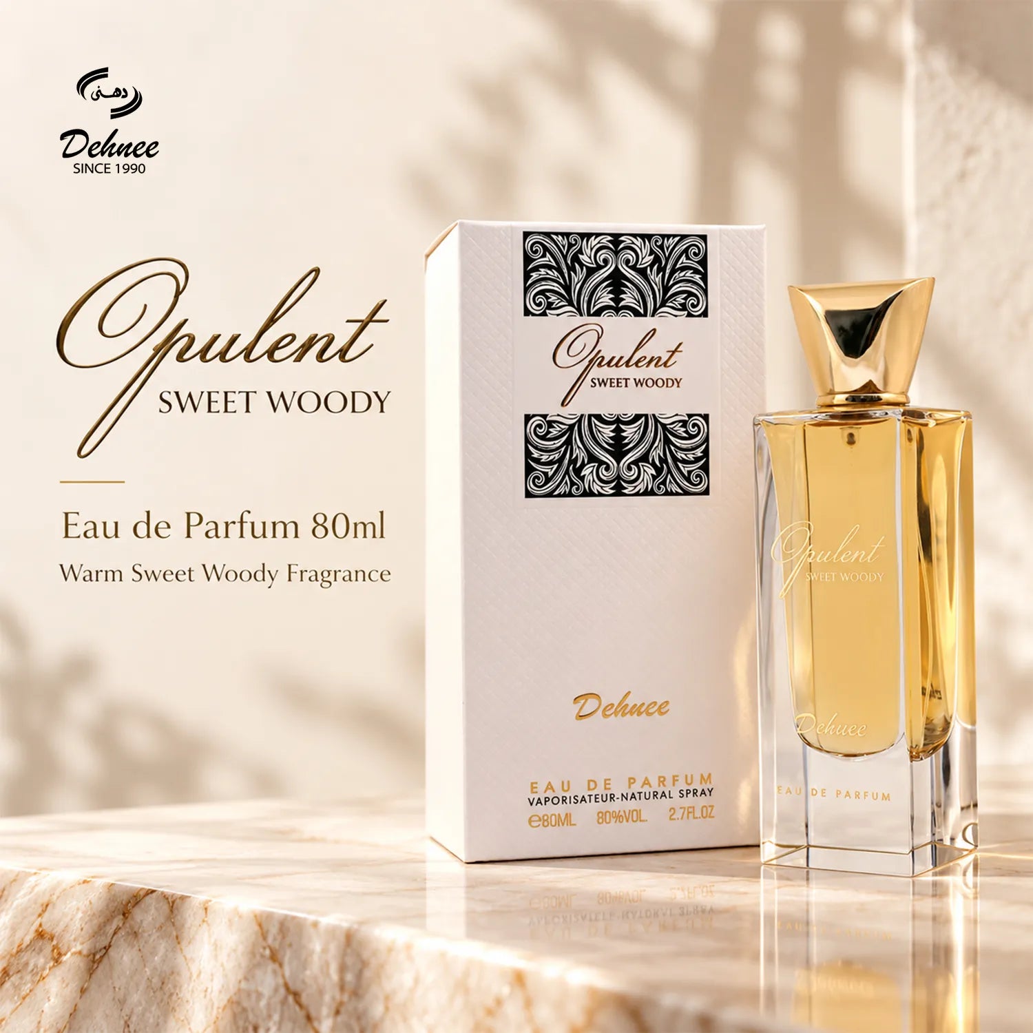 Opulent Sweet Woody Eau de Parfum 80ml – Luxury Sweet & Woody Fragrance