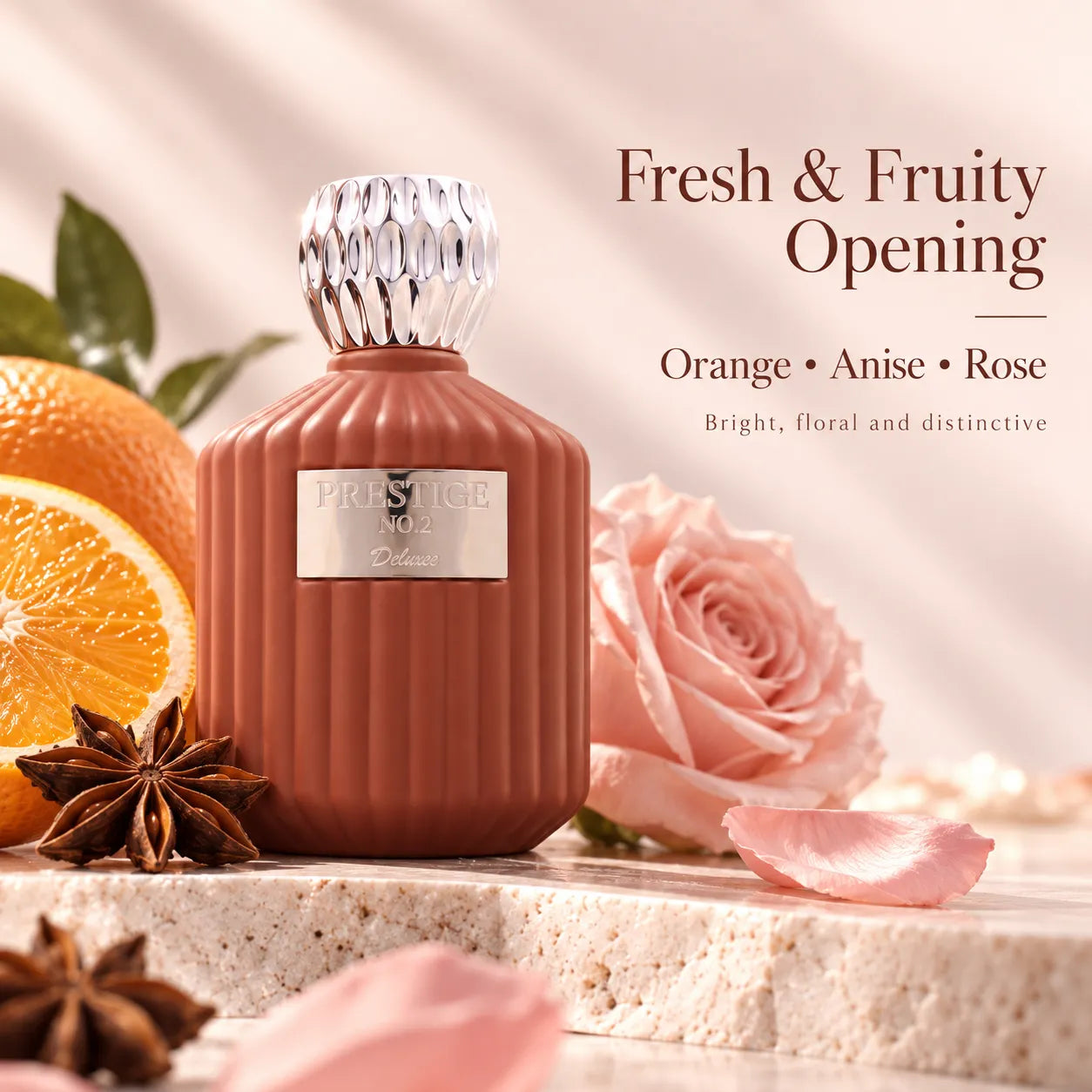 Prestige No. 2 Eau de Parfum – Fruity Rose, Coconut & Oud Depth