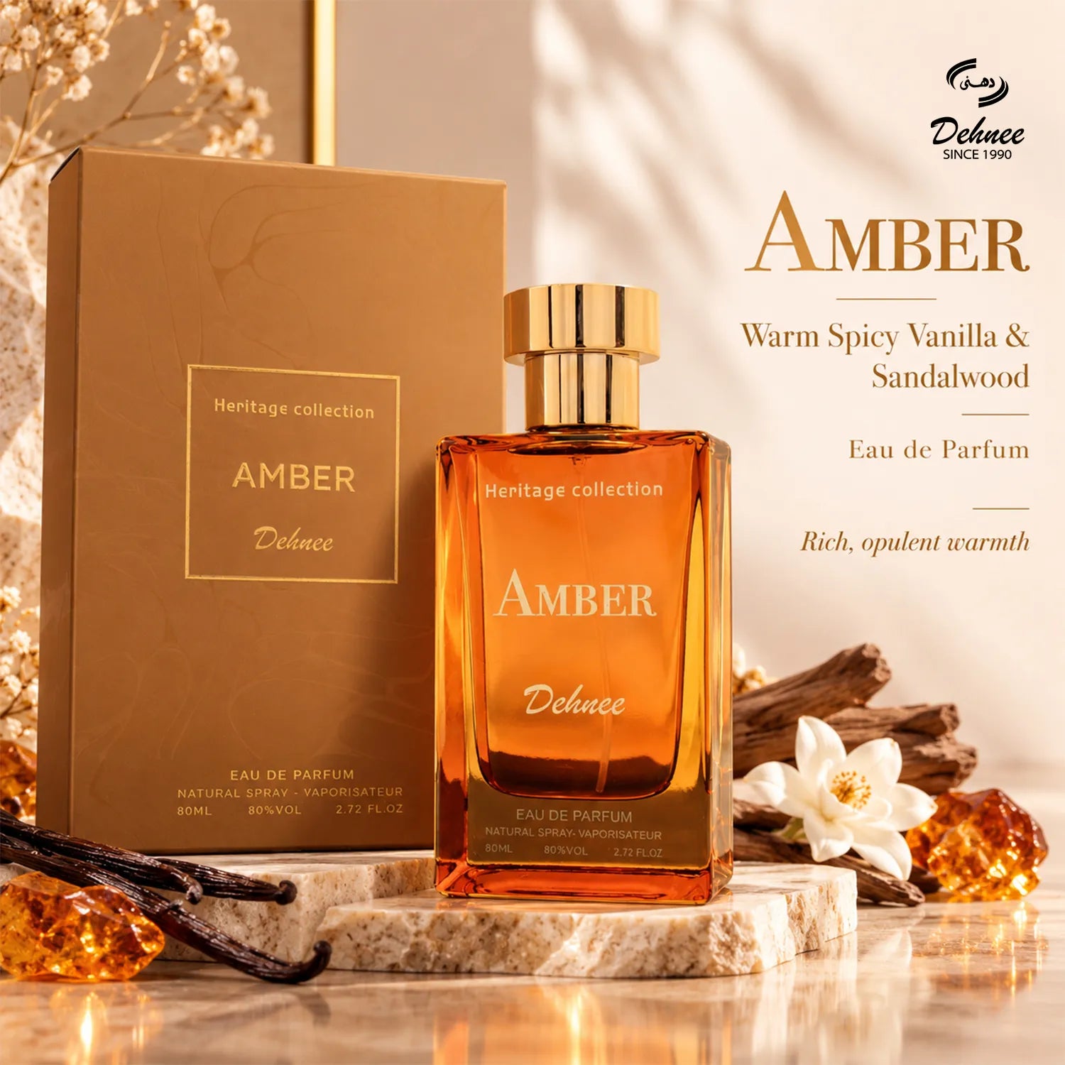 Amber – Warm Spicy Vanilla & Sandalwood Eau de Parfum