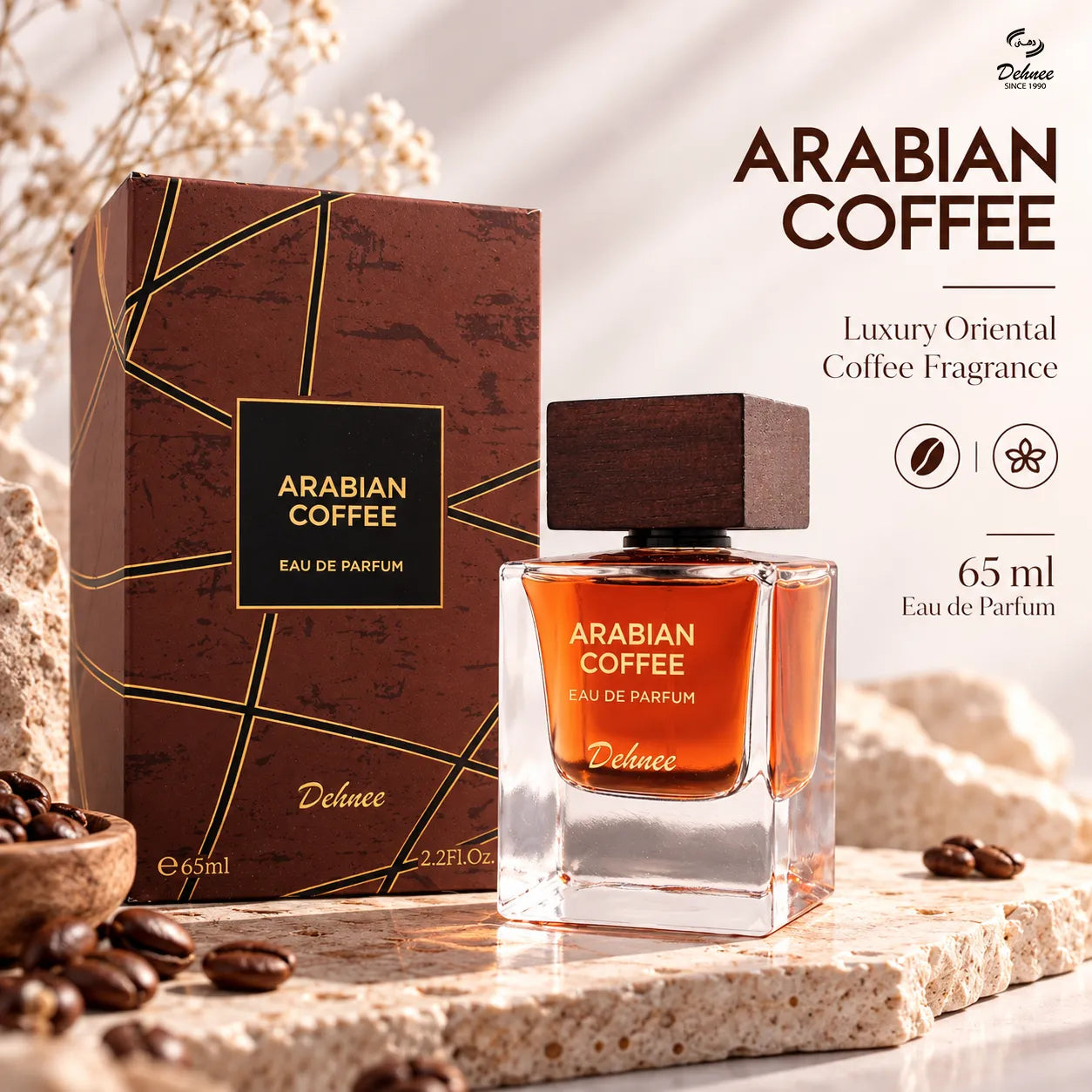 Arabian Coffee Eau de Parfum 65ml – Luxury Unisex Long-Lasting Oriental Coffee Fragrance with Warm & Rich Aromatic Notes
