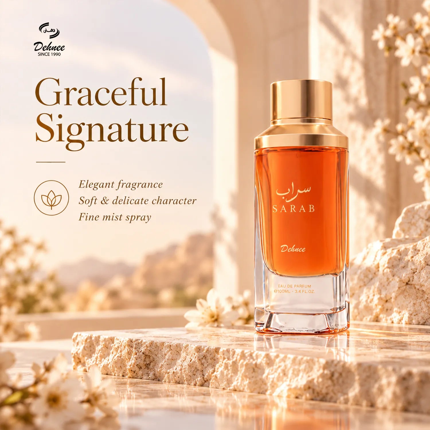 SARAB Eau de Parfum 100ml – Refined Unisex Warm Floral & Musky Fragrance