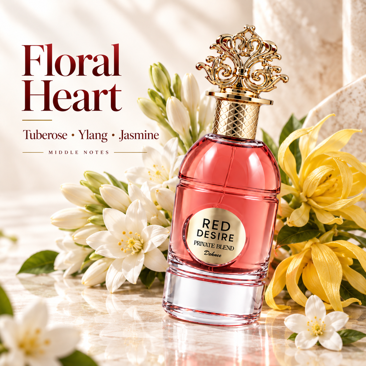 Red Desire Eau de Parfum – Fruity Floral Heat with Musky Depth