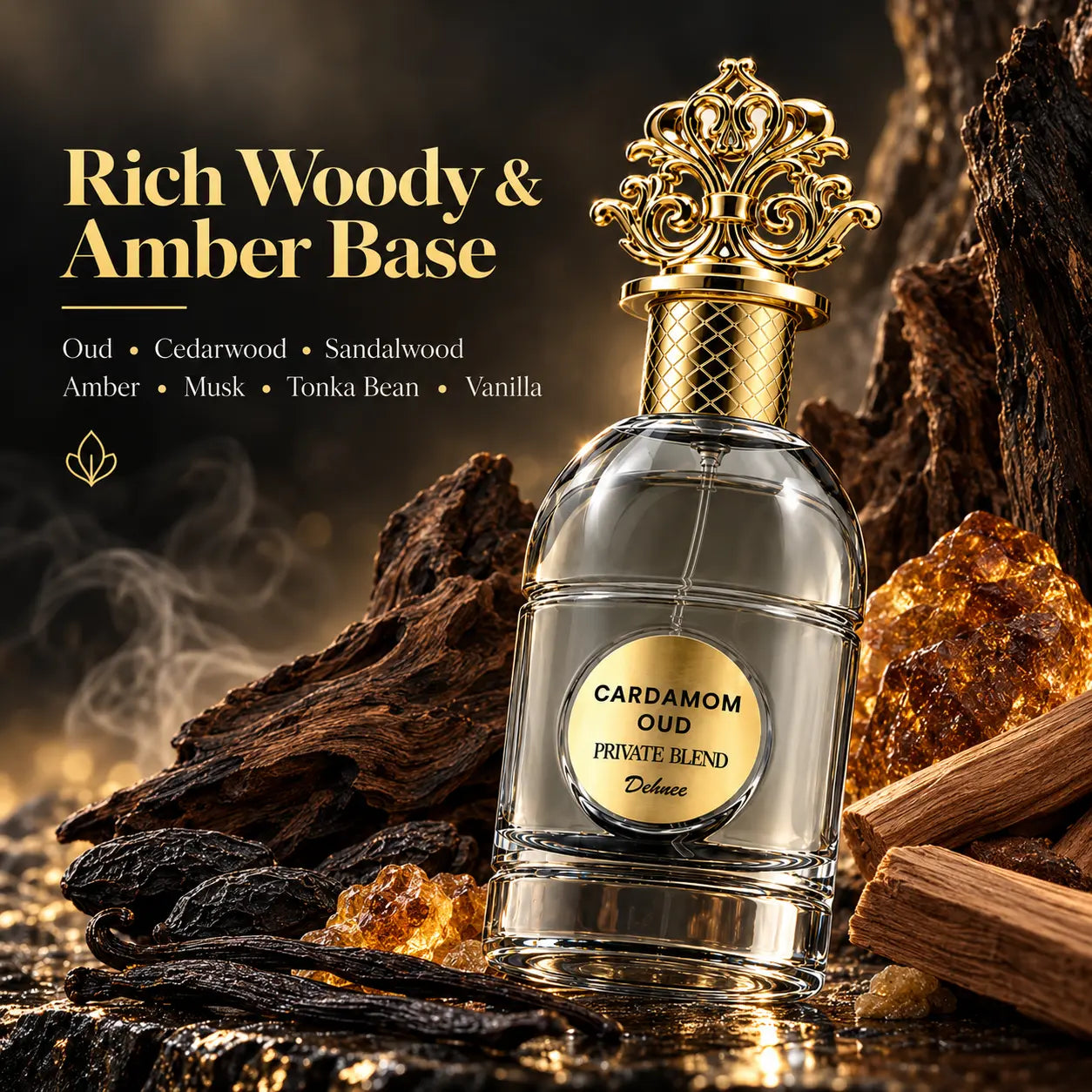 Cardamom Oud  Eau de Parfum 80ml – Luxury Spiced Oud Fragrance | Rich, Warm & Sophisticated Scent
