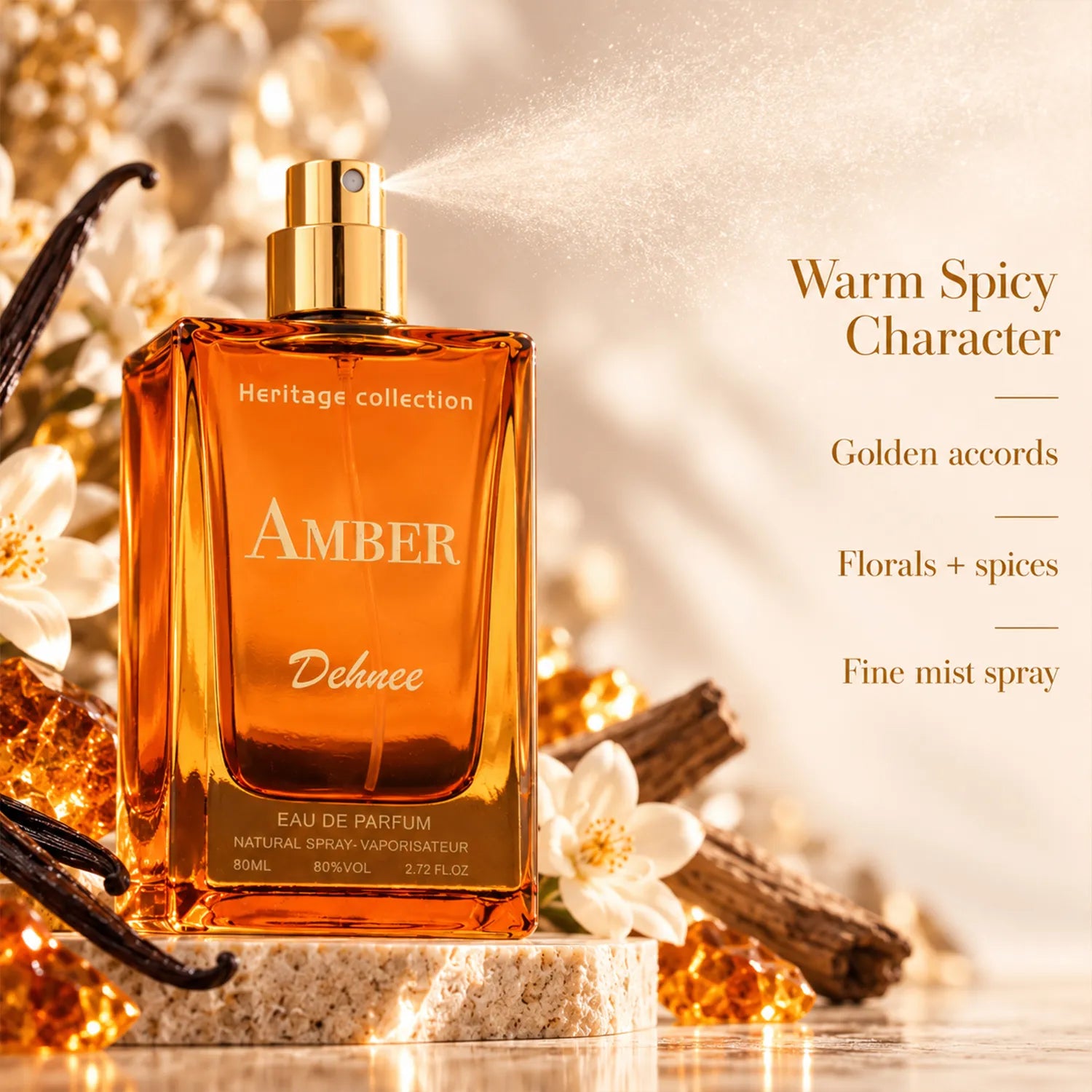 Amber – Warm Spicy Vanilla & Sandalwood Eau de Parfum