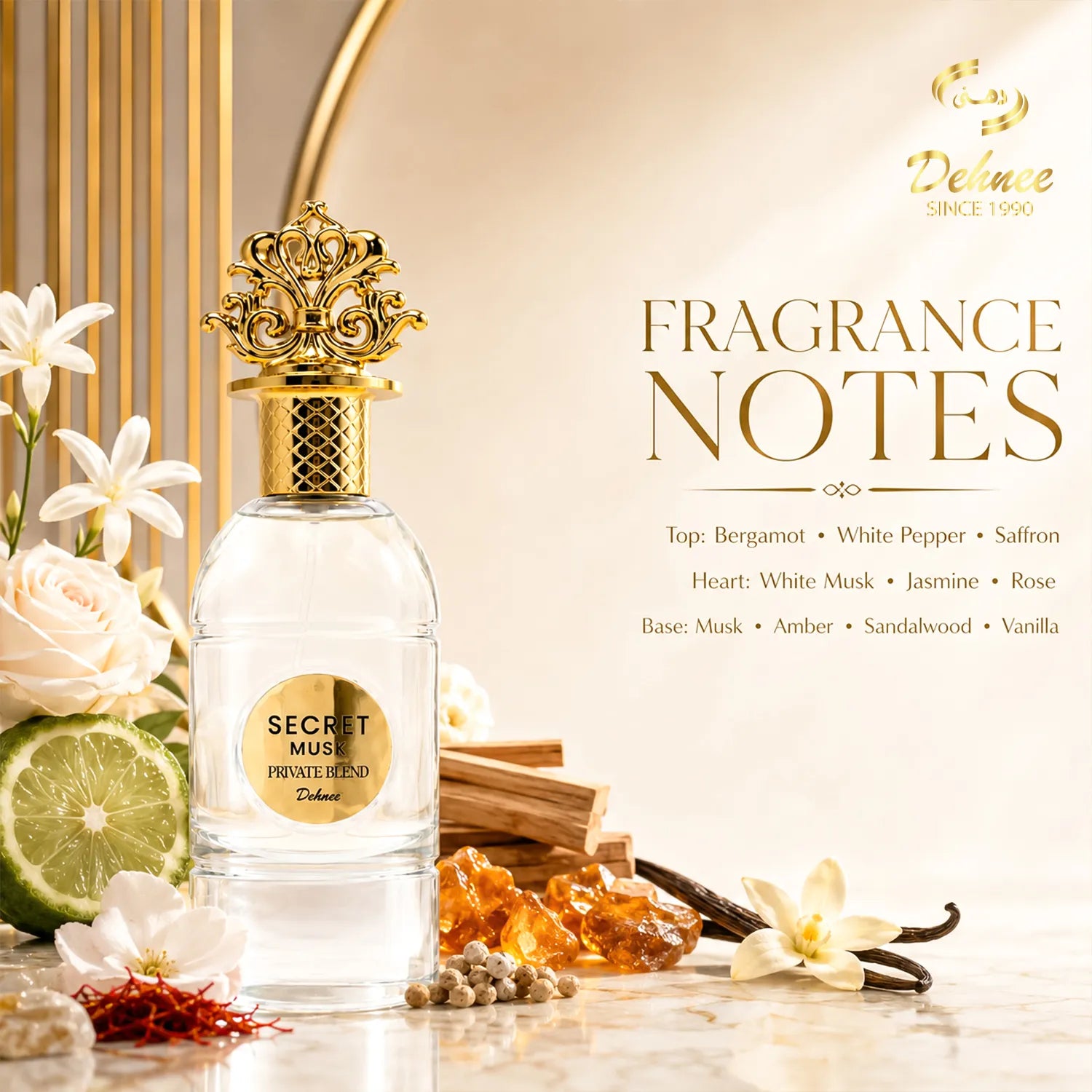 Secret Musk Eau de Parfum 80ml – Luxury Unisex Fragrance with a Soft, Warm & Sensual Musk Scent