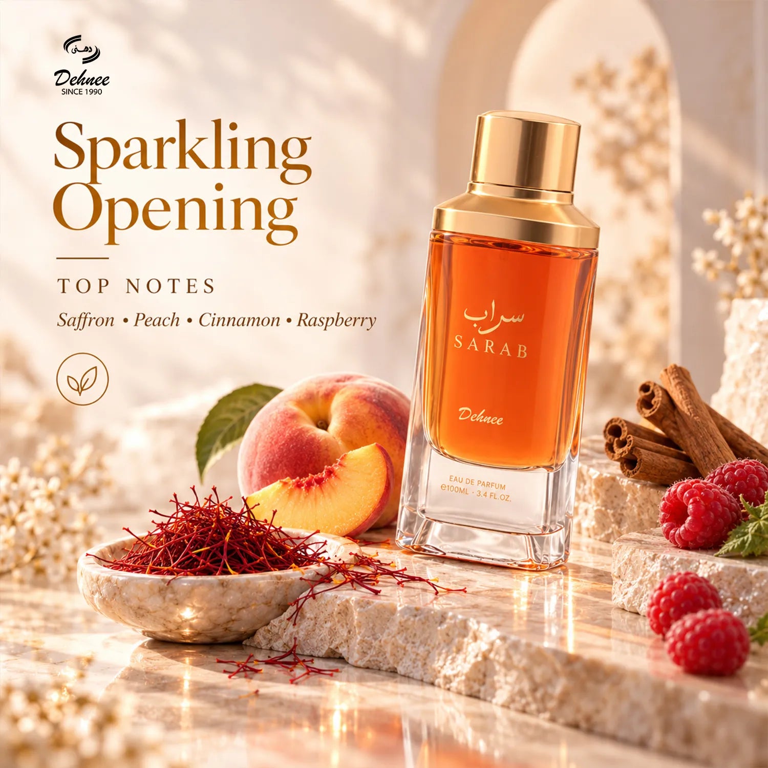 SARAB Eau de Parfum 100ml – Refined Unisex Warm Floral & Musky Fragrance