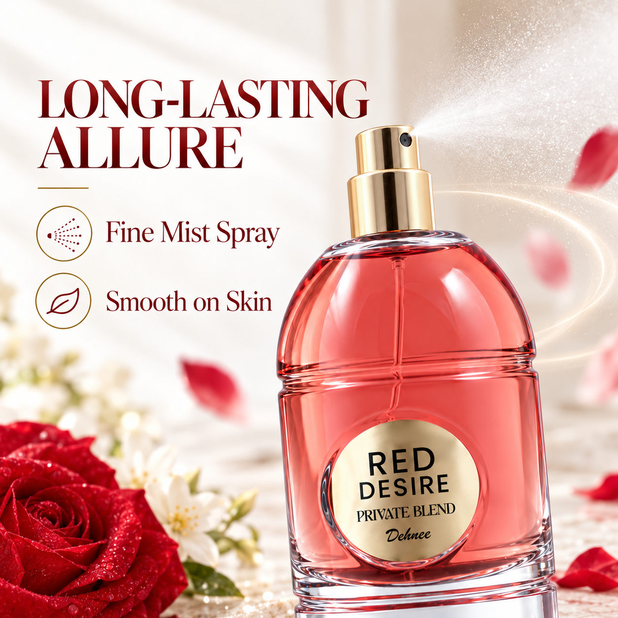 Red Desire Eau de Parfum – Fruity Floral Heat with Musky Depth