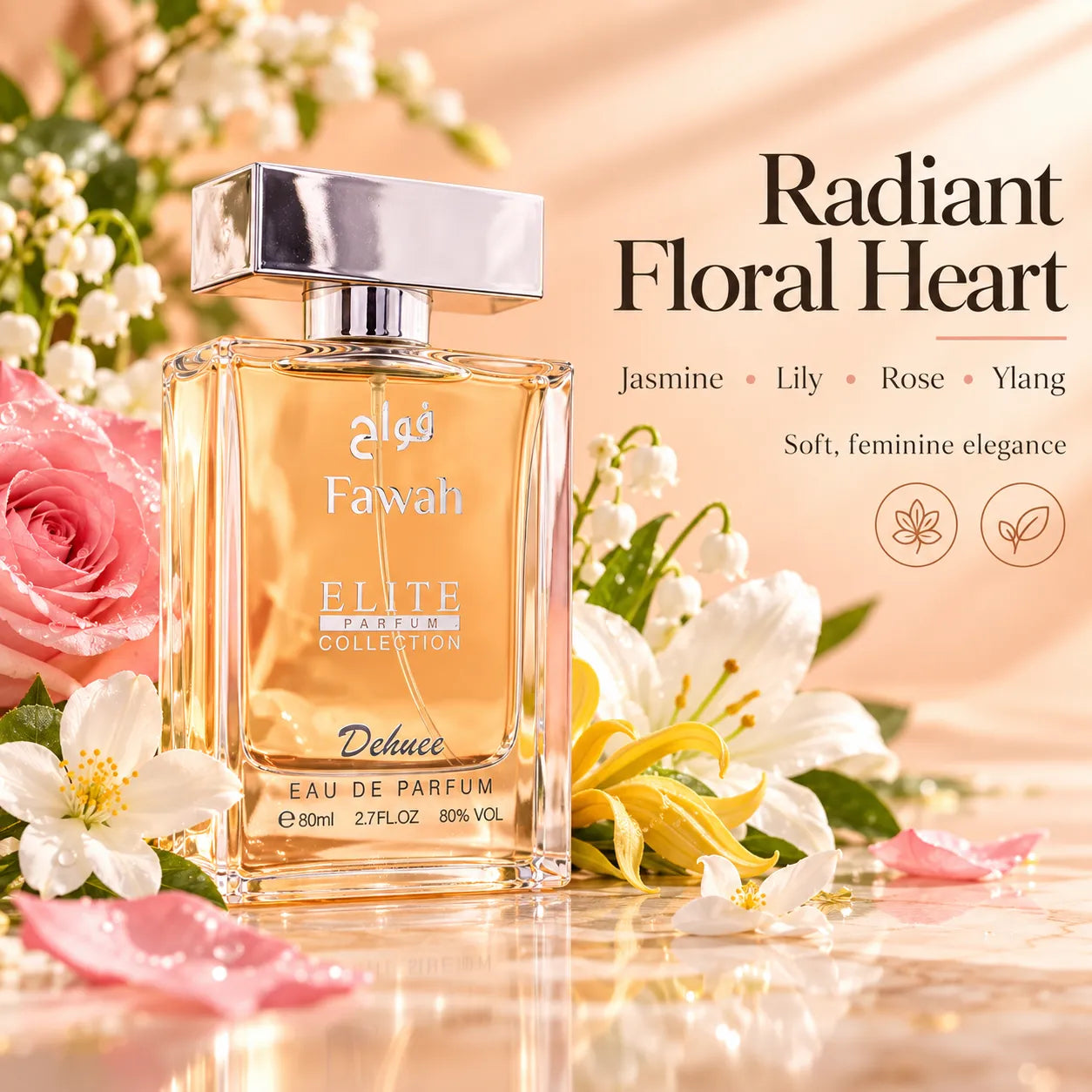 Fawah Eau de Parfum – Bright Citrus Floral Elegance for Women
