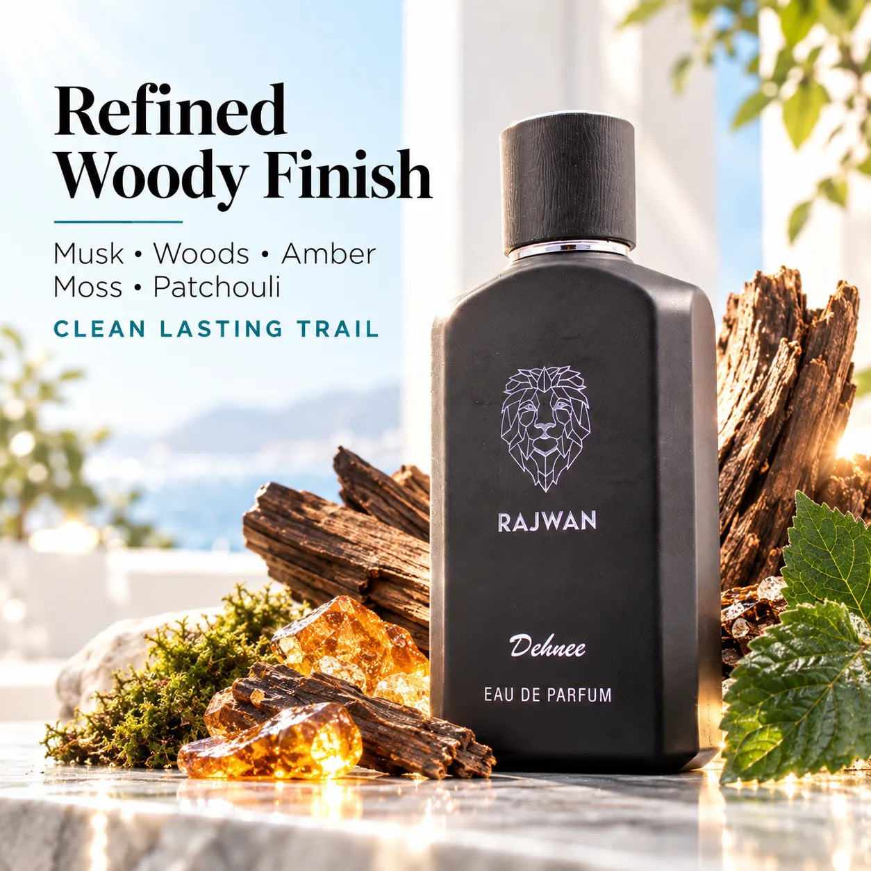 Rajwan Black Eau de Parfum – Fresh Citrus & Aquatic Scent for Men | Energize Your Day