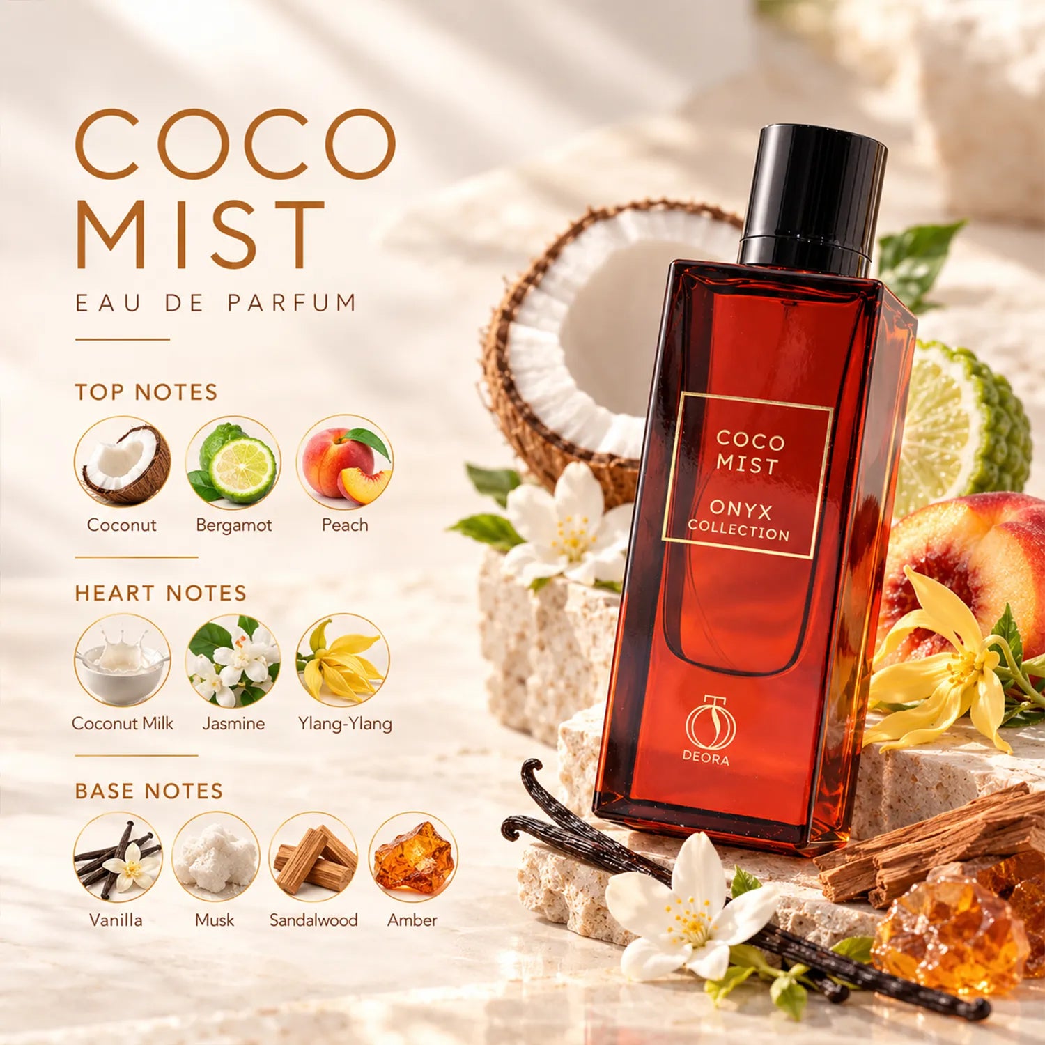 Coco Mist Eau de Parfum 80ml – Luxury Fragrance with a Smooth, Elegant & Enchanting Scent