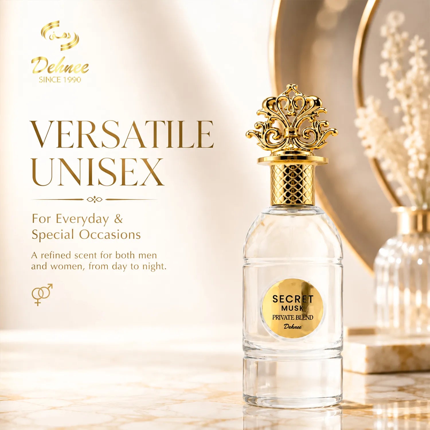 Secret Musk Eau de Parfum 80ml – Luxury Unisex Fragrance with a Soft, Warm & Sensual Musk Scent