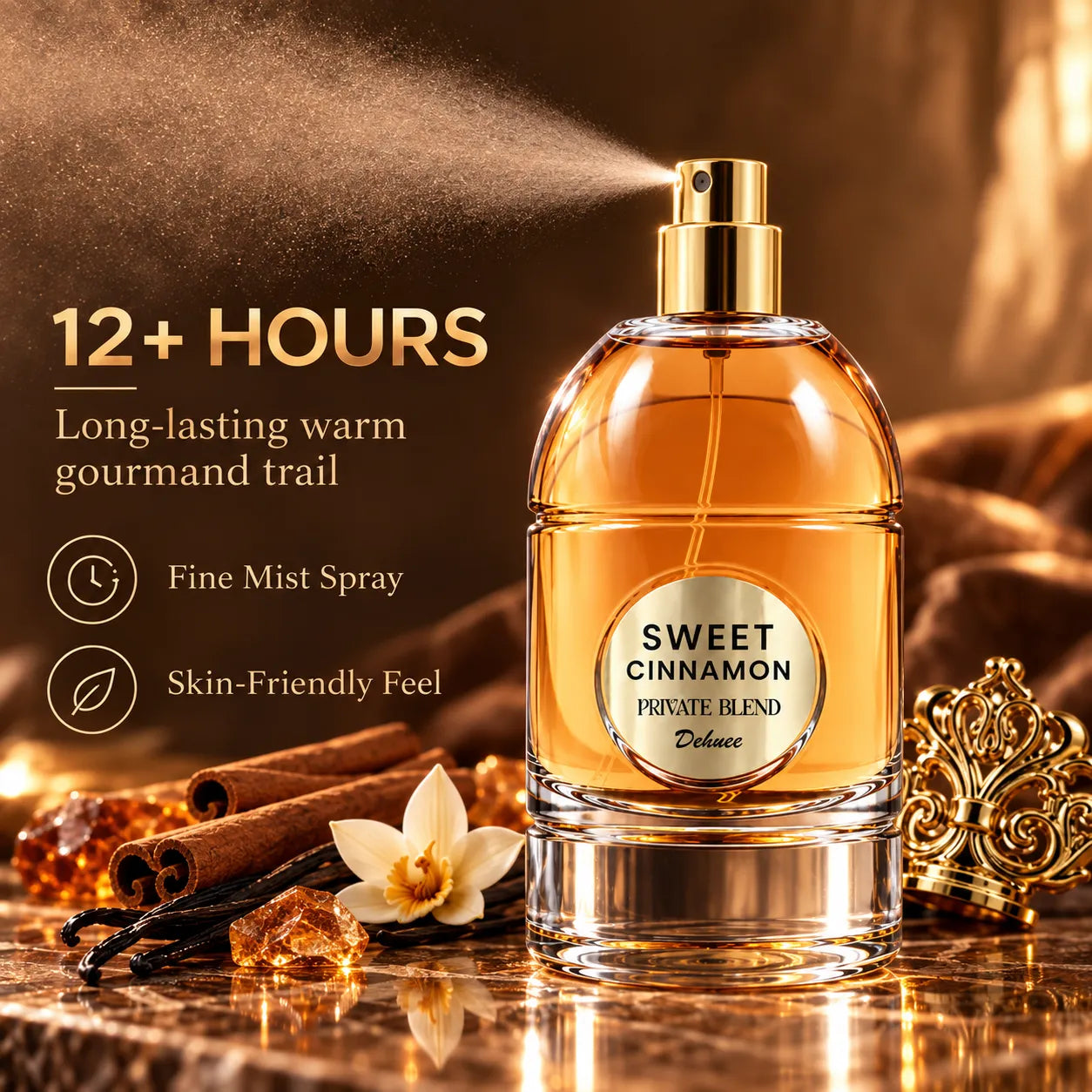 Sweet Cinnamon Eau de Parfum – Warm Cinnamon, Cognac & Vanilla Gourmand