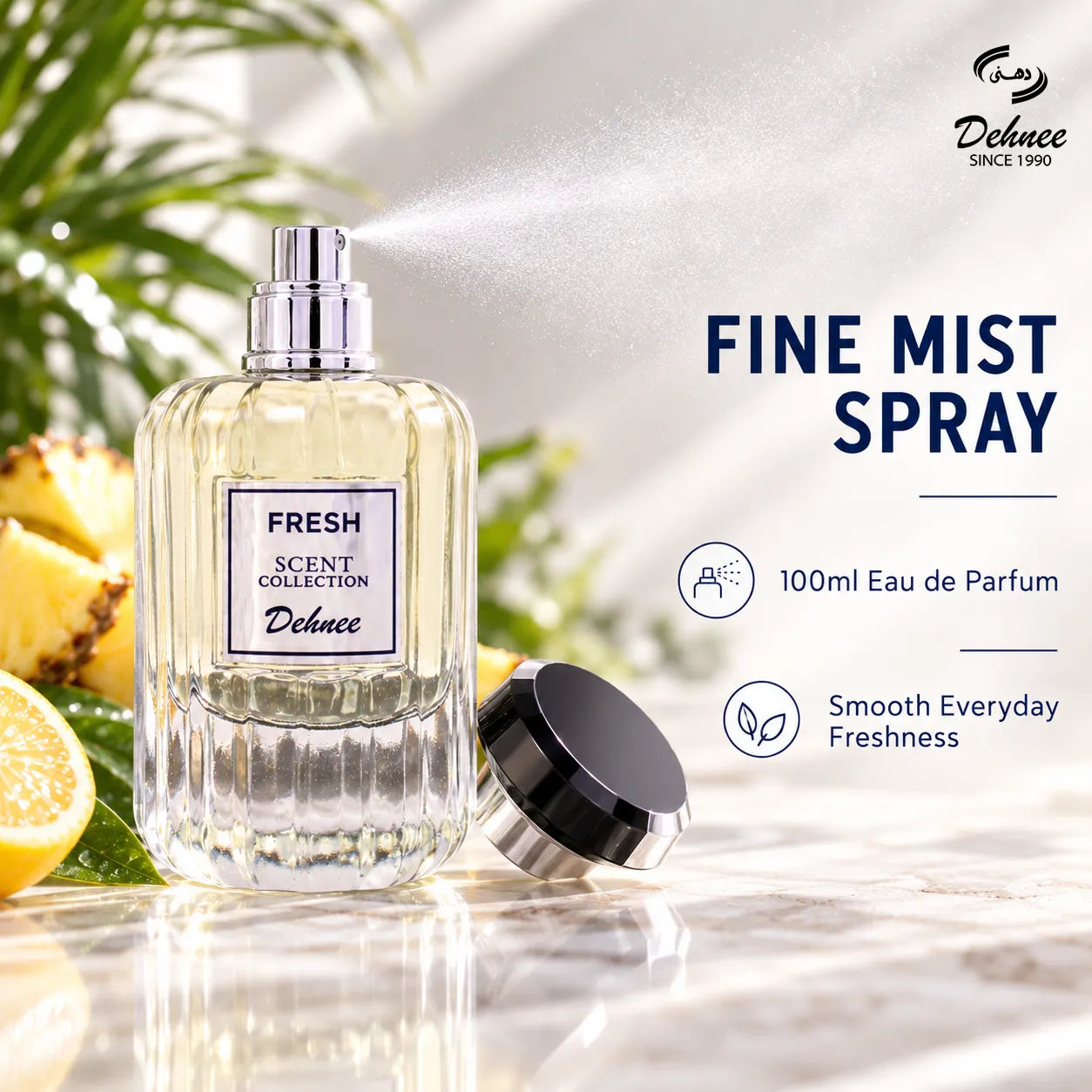 Fresh Eau de Parfum 100ml | Citrus Pineapple Men's Perfume | Dehnee UAE