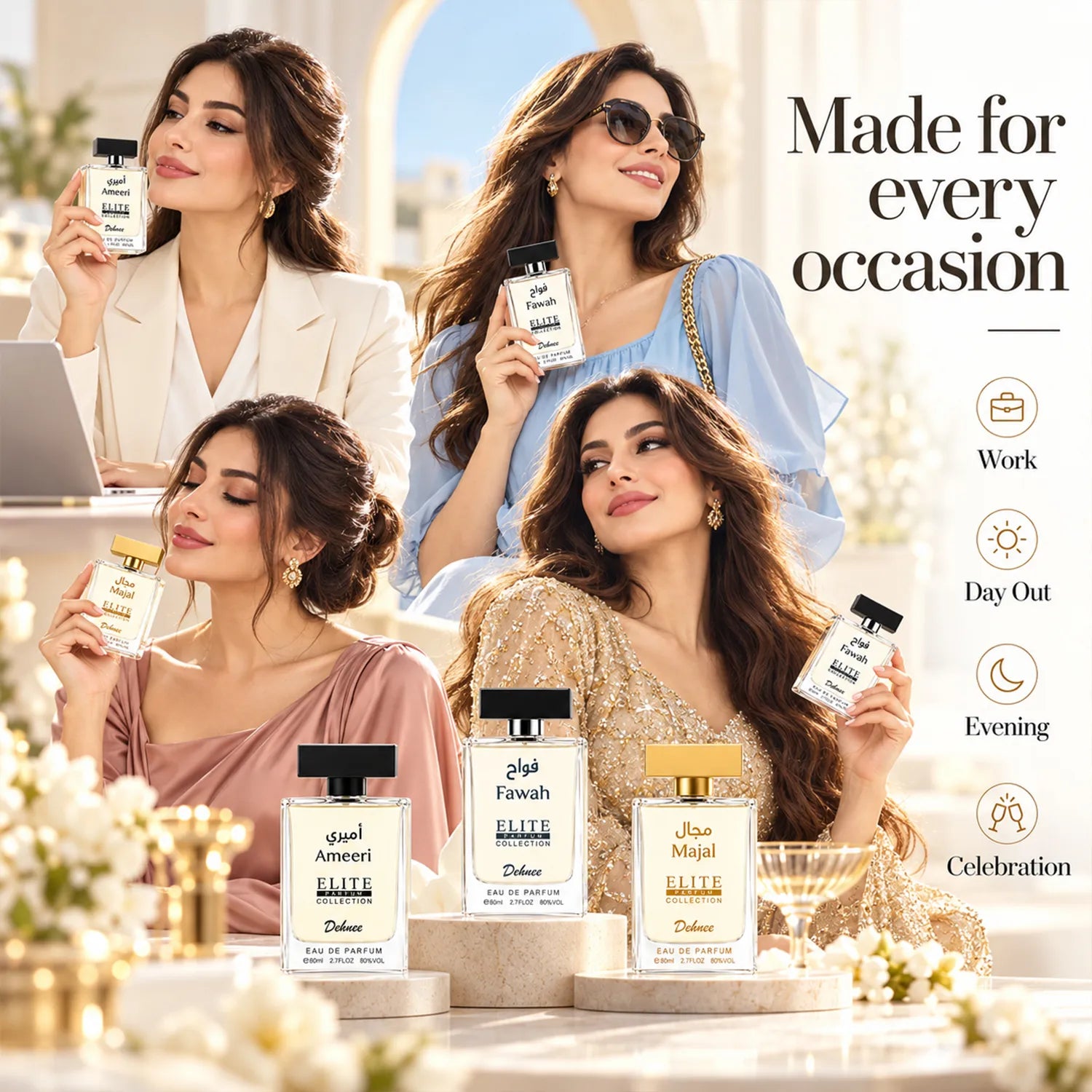 Elite Collection Combo Pack | Ameeri, Fawah & Majal Luxury Perfume Set