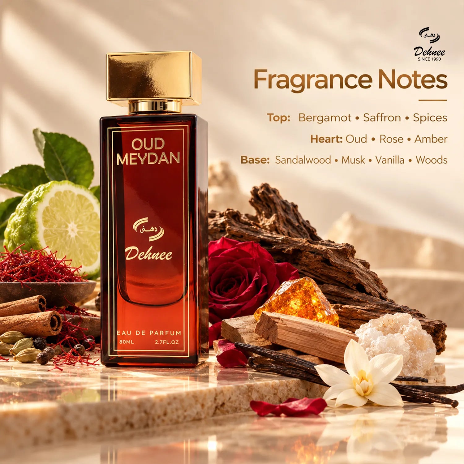 Oud Meydan Eau de Parfum 80ml – Luxury Unisex Fragrance with a Rich, Warm & Sophisticated Oud Scent