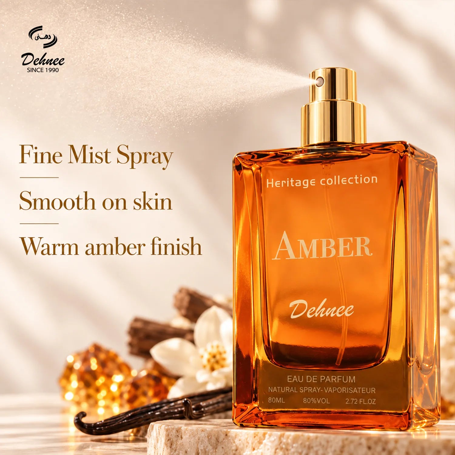 Amber – Warm Spicy Vanilla & Sandalwood Eau de Parfum