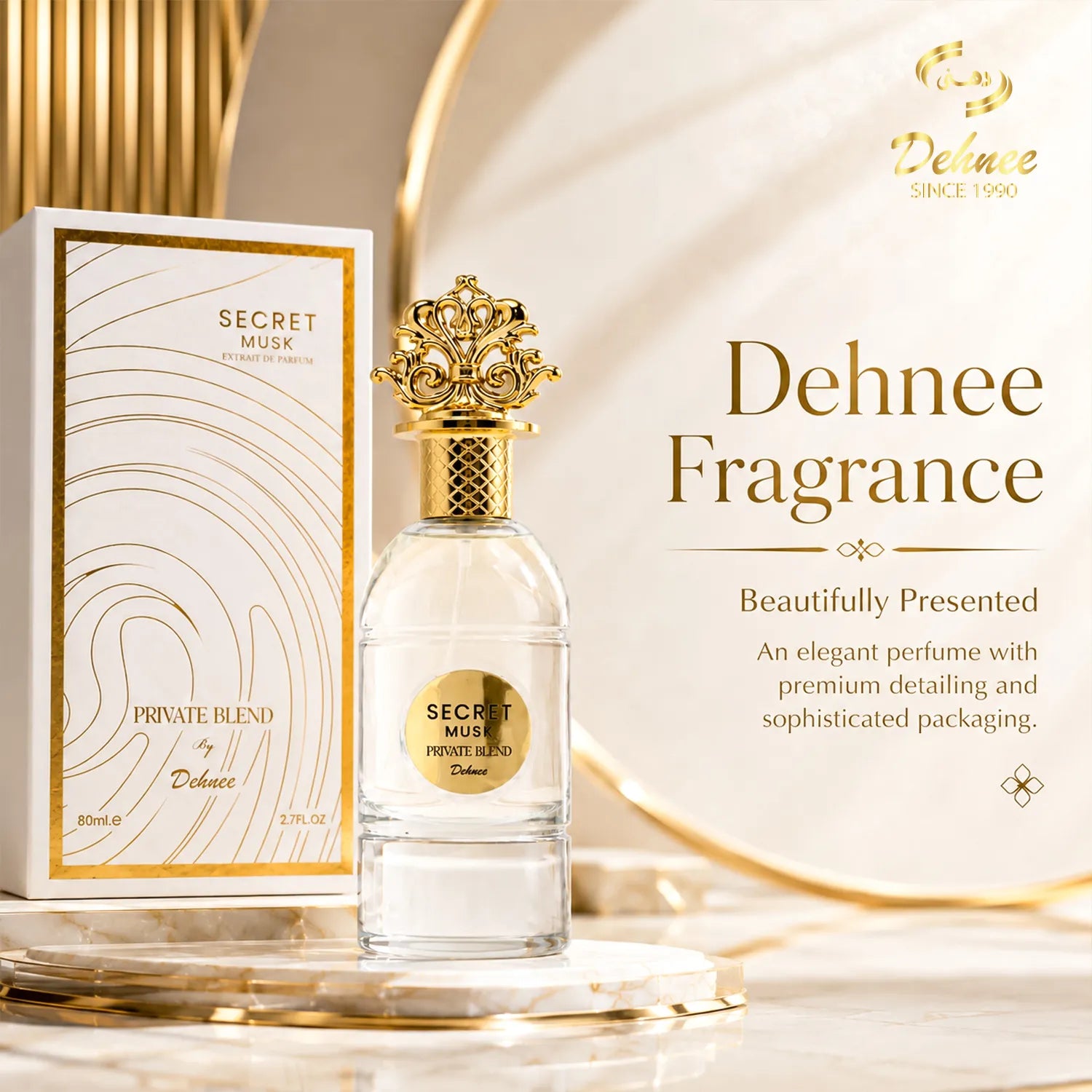 Secret Musk Eau de Parfum 80ml – Luxury Unisex Fragrance with a Soft, Warm & Sensual Musk Scent