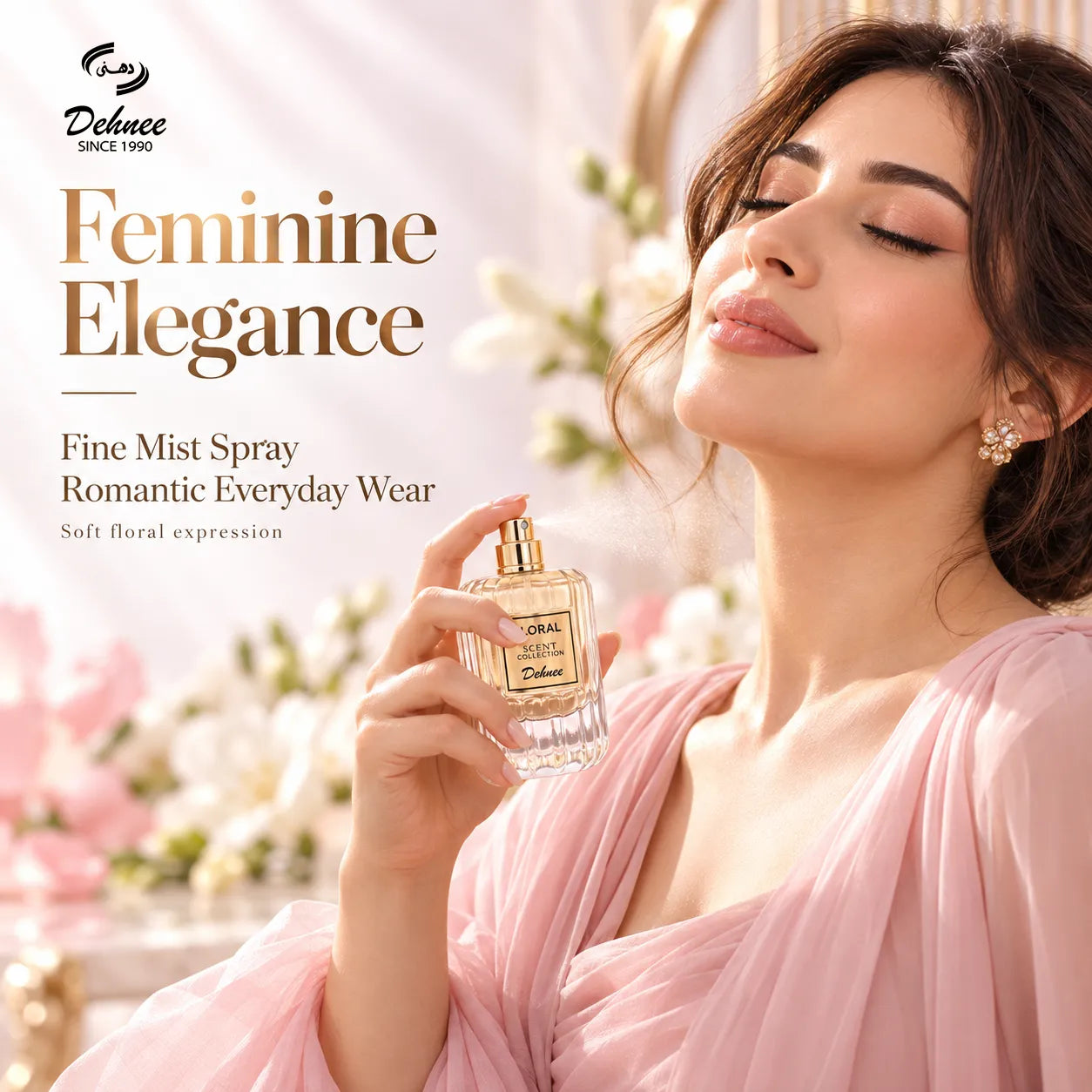 Floral Eau de Parfum 100ml | Jasmine Tuberose Women's Perfume | Dehnee UAE