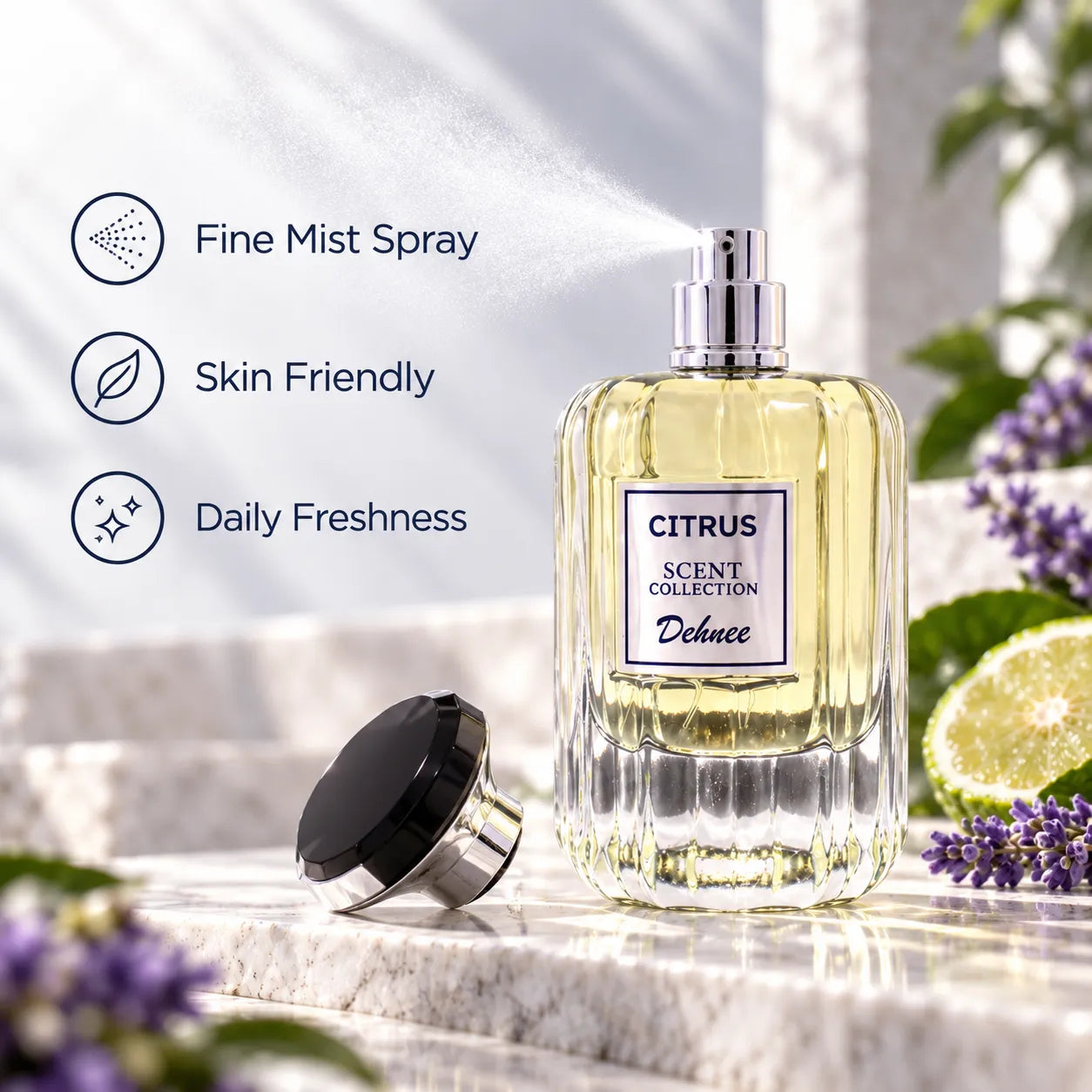 Citrus Eau de Parfum 100ml | Bergamot Lavender Men's Cologne | Dehnee UAE