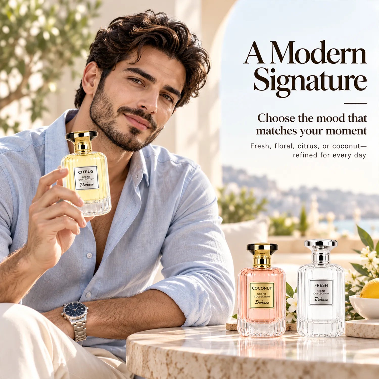 Fresh Scent Collection Combo Pack | Fresh, Citrus, Floral & Coconut Premium Fragrance Set