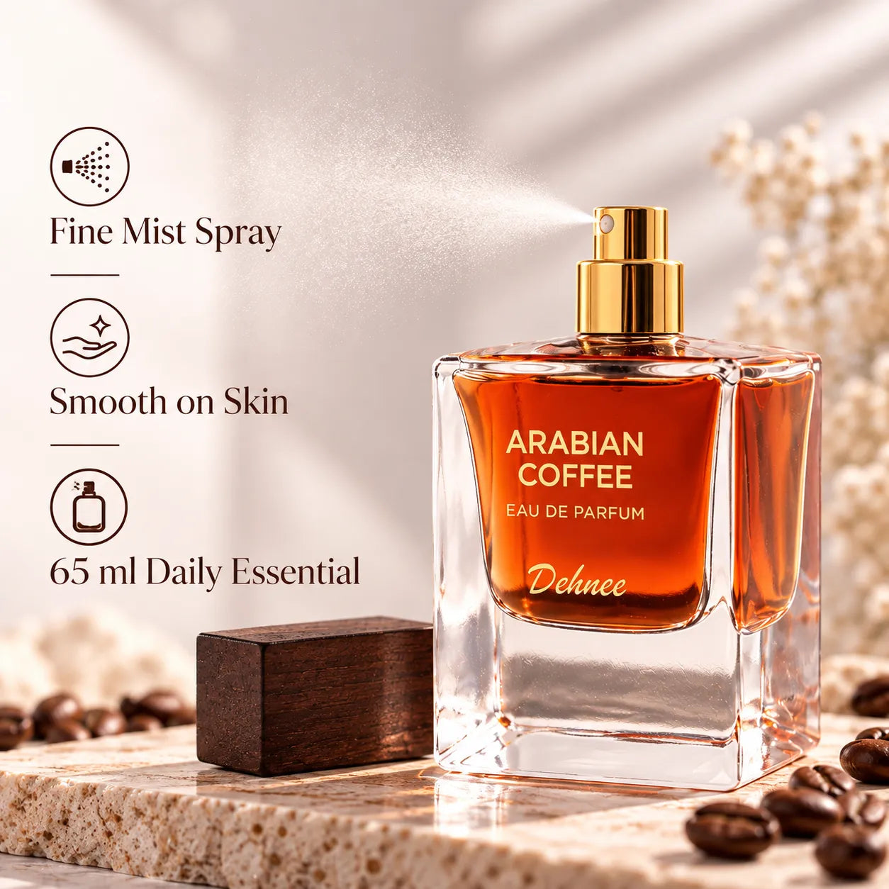 Arabian Coffee Eau de Parfum 65ml – Luxury Unisex Long-Lasting Oriental Coffee Fragrance with Warm & Rich Aromatic Notes