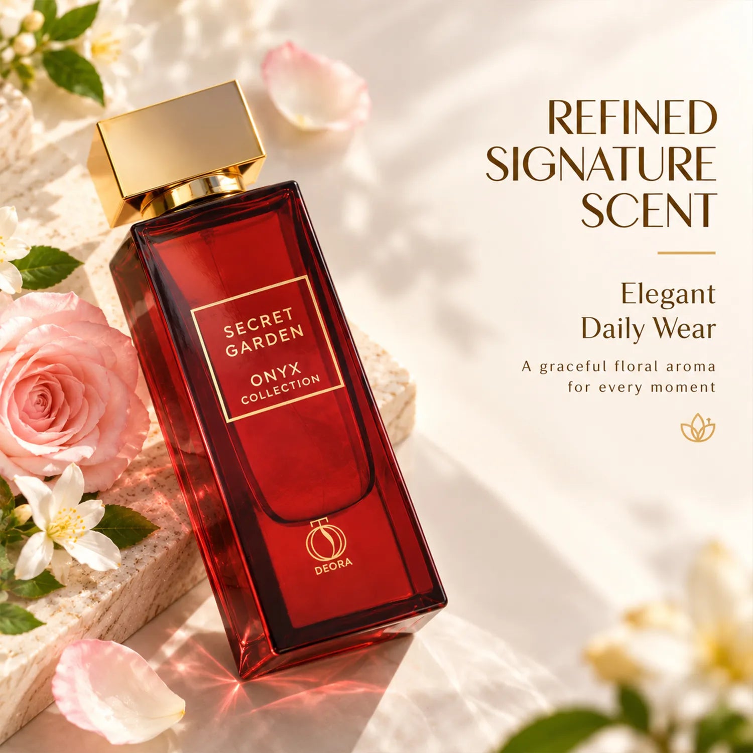 Secret Garden Eau de Parfum 80ml – Luxury Long-Lasting Floral Fragrance with Elegant & Enchanting Aromatic Notes
