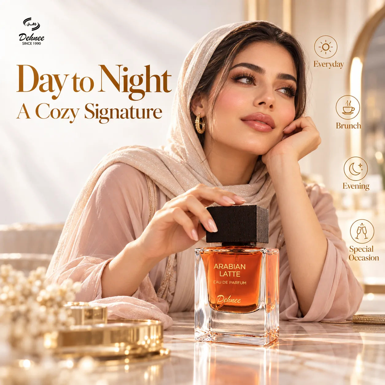 Arabian Latte Eau de Parfum 65ml – Unisex Luxury Gourmand Fragrance with Rich Coffee, Creamy Vanilla & Warm Oriental Notes – Long-Lasting Perfume