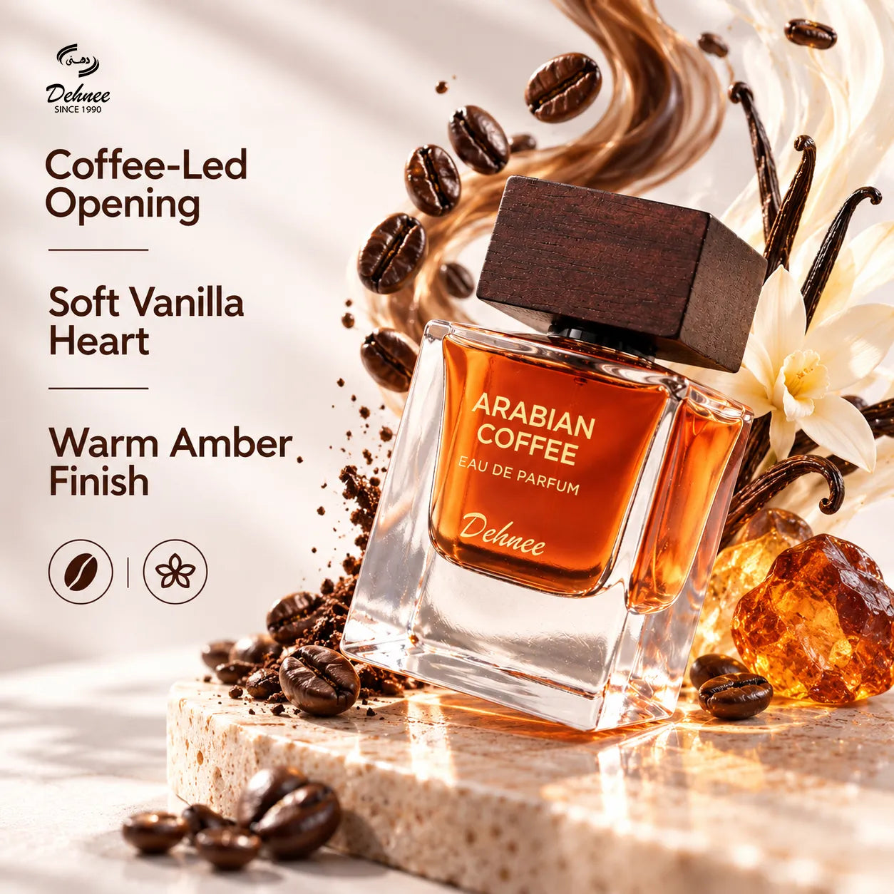 Arabian Coffee Eau de Parfum 65ml – Luxury Unisex Long-Lasting Oriental Coffee Fragrance with Warm & Rich Aromatic Notes