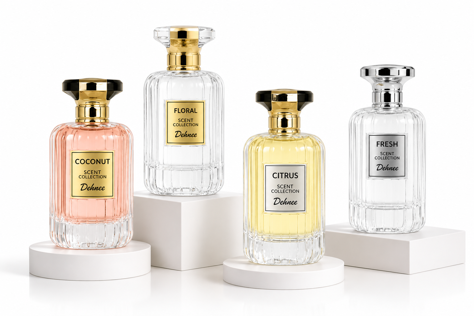 Fresh Scent Collection Combo Pack | Fresh, Citrus, Floral & Coconut Premium Fragrance Set