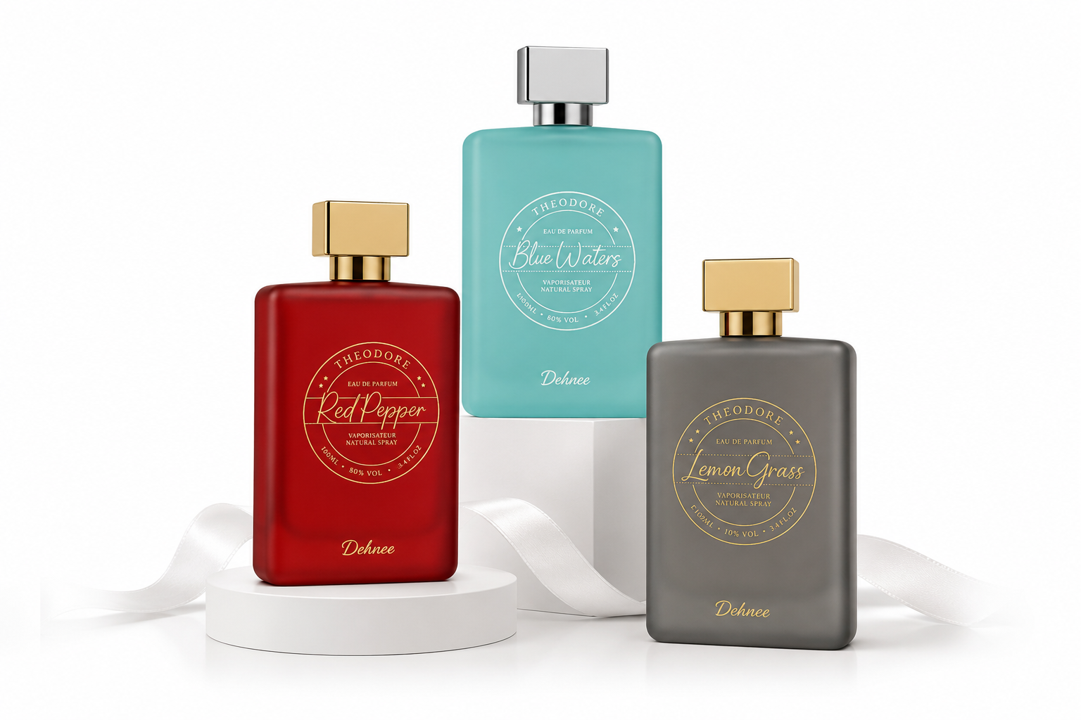 Theodore Collection Combo Pack | Blue Water, Red Pepper & Lemon Grass Fragrance Set